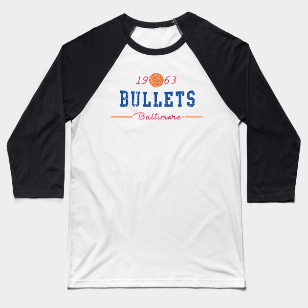 Baltimore Bullets Baseball T-Shirt by HomePlateCreative